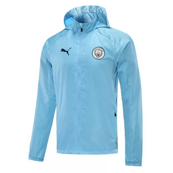 Giacca Calcio a vento Manchester City 21/22 Blu